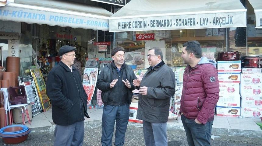 Aytekin Şadan Esnafla İstişare Yaptı