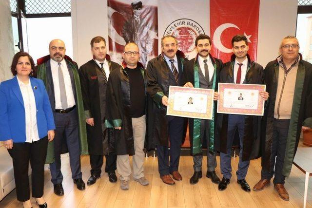 Nevşehir’de Mesleğe Başlayan Avukatlara Ruhsatları Verildi