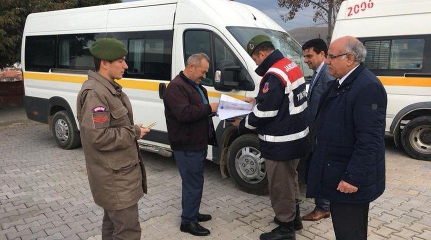 Taşımalı Eğitim Veren Okulların Servis Ara&ccedil;ları Denetlendi