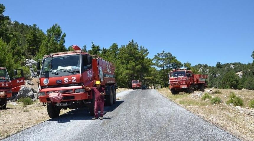Akseki&rsquo;de Orman Yangını
