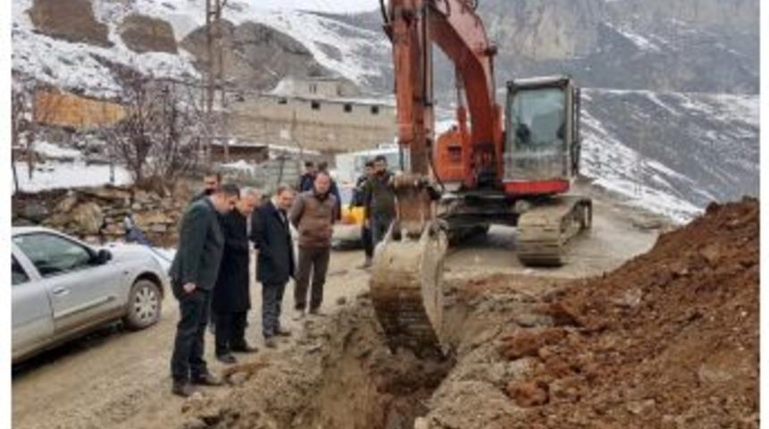 Başkan Epcim Ve Teknik Heyet İ&ccedil;me Suyu Hattını Denetledi