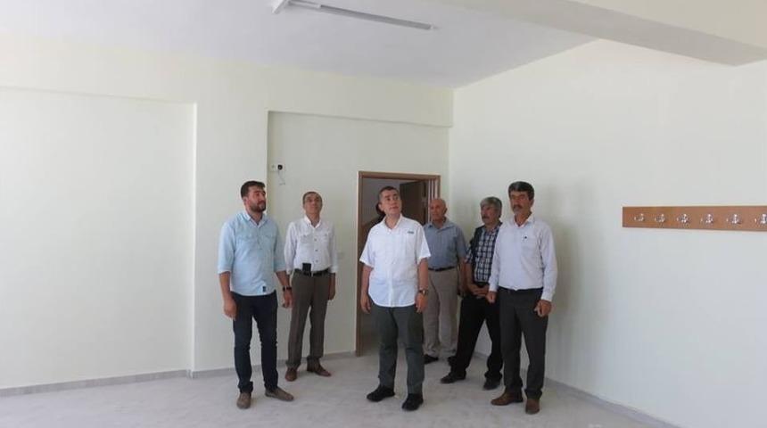 Kaymakam Aksoy Okul İnşaatını Denetledi