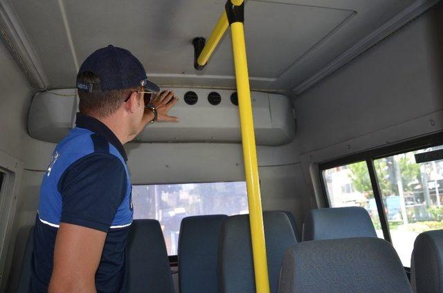 Zabıta Müdürlüğü’nden Dolmuş Ve Otobüslerde Klima Denetimi