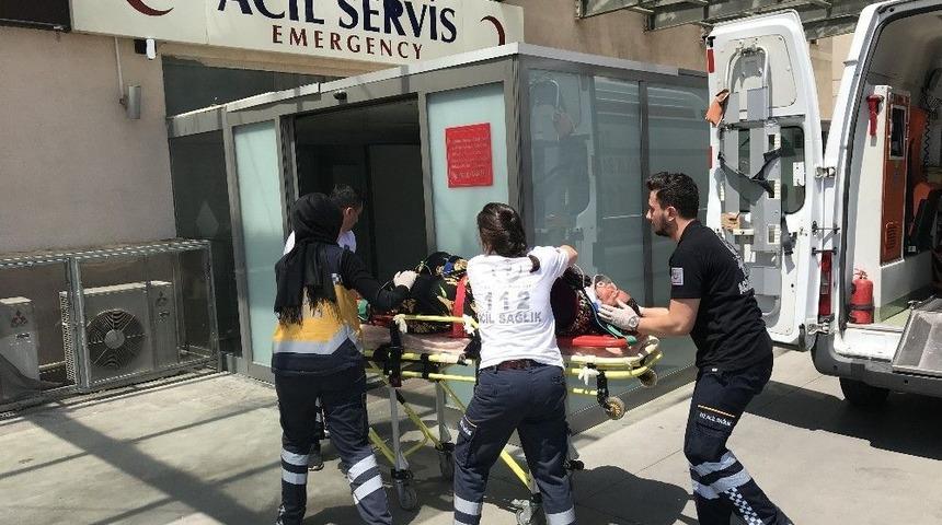 Minib&uuml;s Yol Kenarındaki Ağaca &Ccedil;arptı: 4 Yaralı