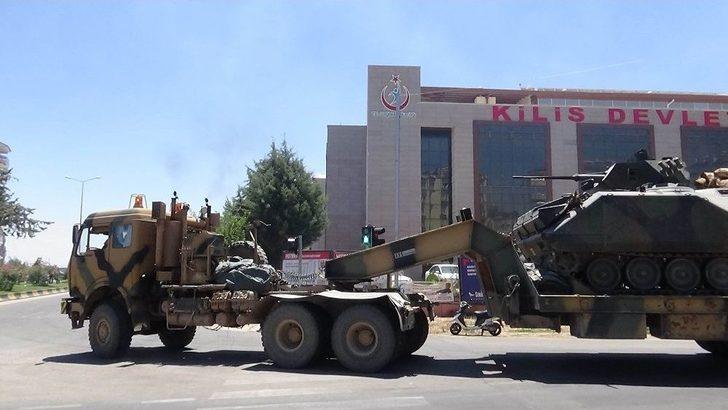 Münbiç İle Tel Rıfat Sınırına Mekanize Birlikleri Gönderildi G2