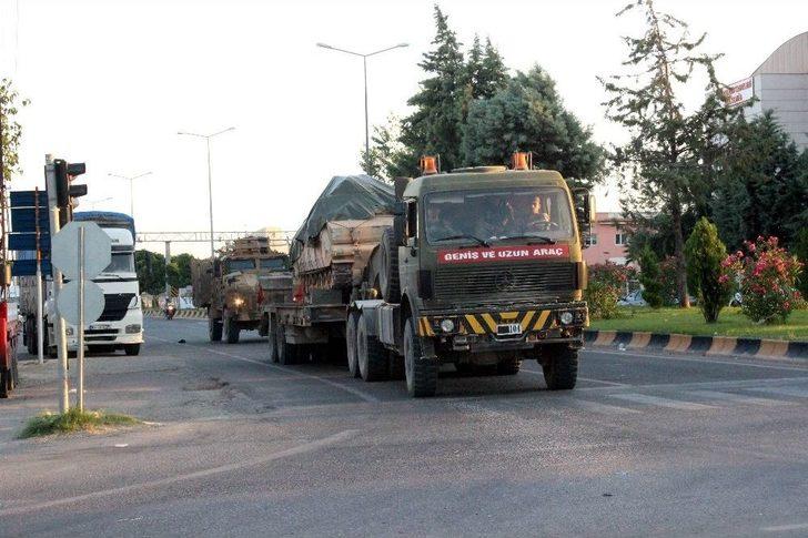 Münbiç İle Tel Rıfat Sınırına Mekanize Birlikleri Gönderildi G5