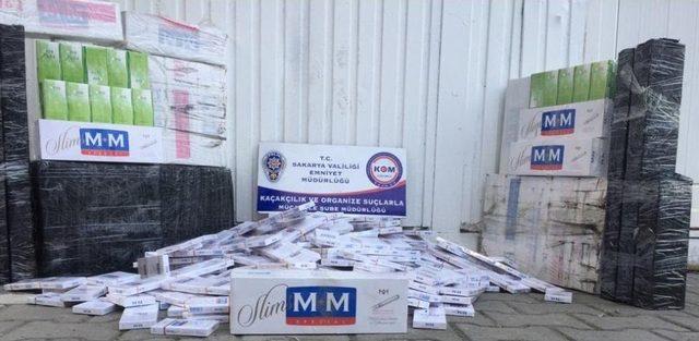 Sakarya&rsquo;da 17 Bin 279 Paket Ka&ccedil;ak Sigara Ele Ge&ccedil;irildi 1
