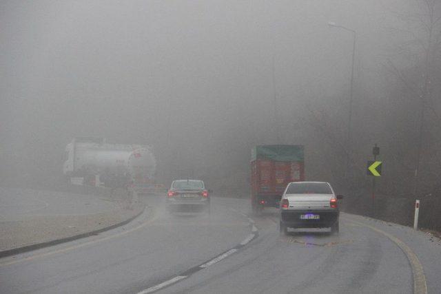 Bolu Dağında Sis Etkili Oluyor 2