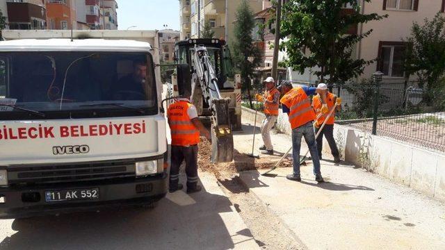 Asfalt Yayma Ve Parke Çalışmaları Devam Ediyor