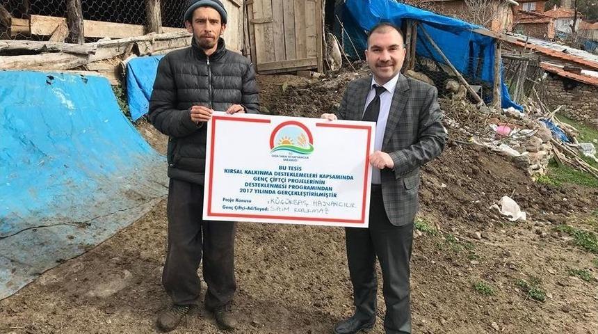 Hibe Desteği Alan Gen&ccedil; &Ccedil;ift&ccedil;ilere Ziyaret