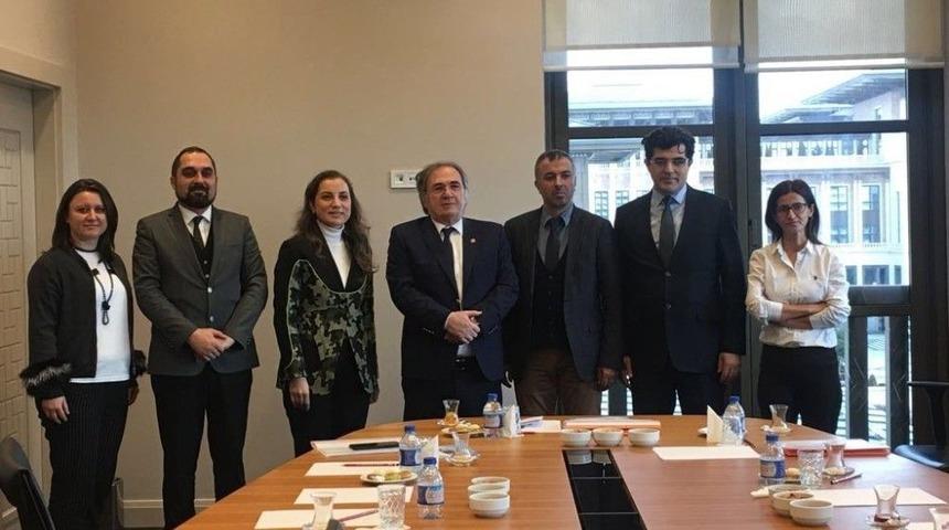 Rekt&ouml;r &Ccedil;akar, Prof. Dr. İbrahim Sara&ccedil;oğlu İle Bir Araya Geldi