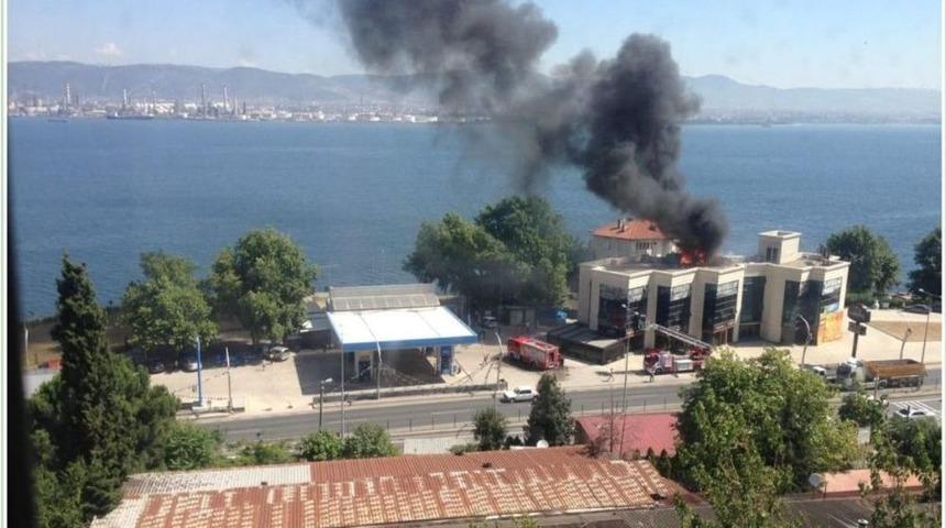 İş Yerinin Bacası Alev Alev Yandı