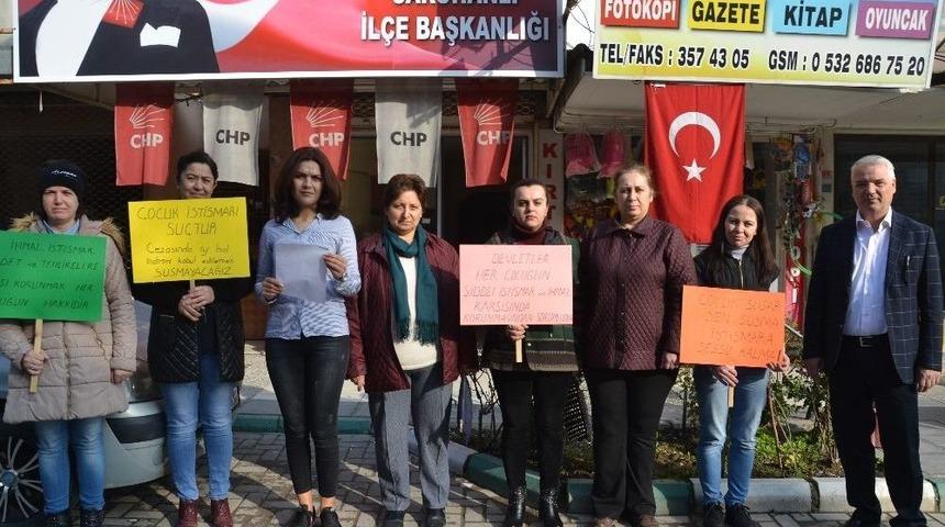 Saruhanlı Chp&rsquo;den &Ccedil;ocuk İstismarına Tepki