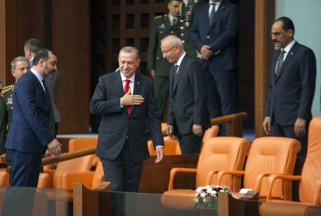 Cumhurbaşkanı Recep Tayyip Erdoğan, Yemin T&ouml;reninin Yapılacağı Tbmm Genel Kurulu&rsquo;na Geldi.
