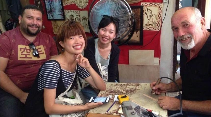 Japon Turistler Hatay&rsquo;da Ressamlığa Soyundu