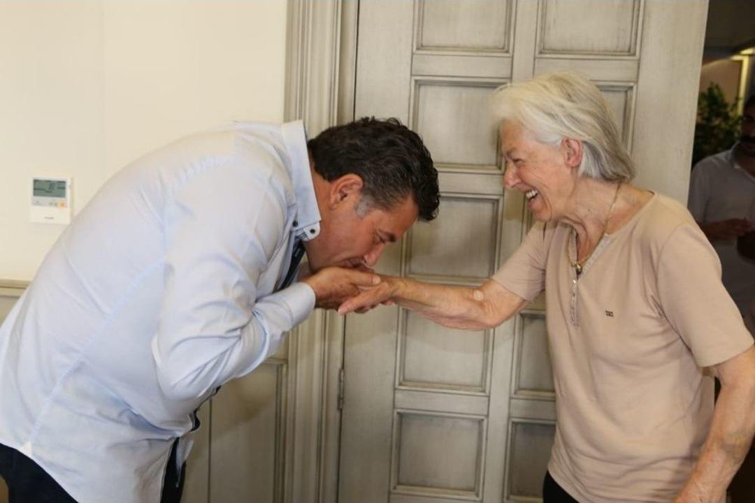 Başkan Kocadon&rsquo;un Kurtardığı Keriman Tanrıkulu&rsquo;ndan Teşekk&uuml;r Ziyareti