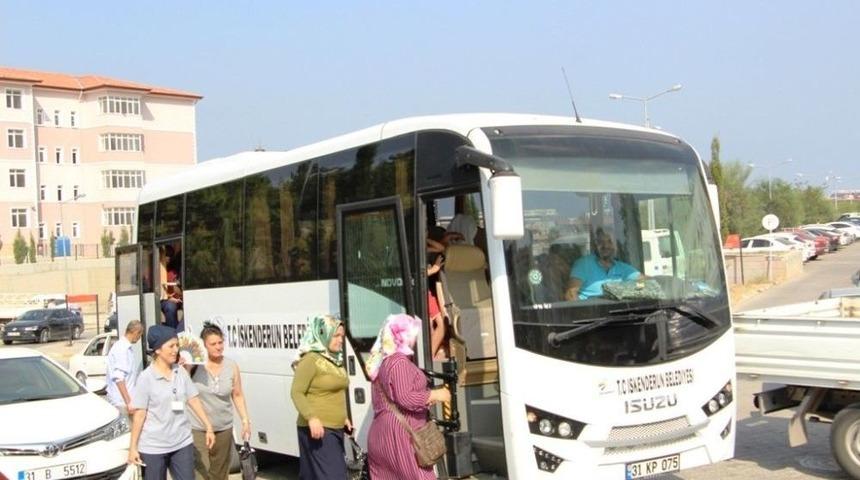 İskenderun Belediyesi&rsquo;nden Hastaneye &Uuml;cretsiz Ulaşım Hizmeti