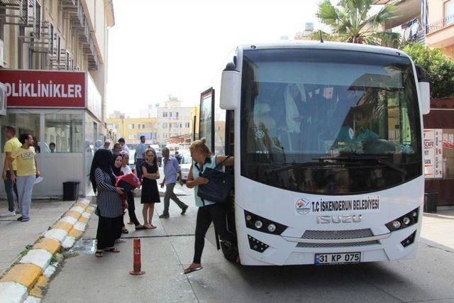 İskenderun Belediyesi’nden Hastaneye Ücretsiz Ulaşım Hizmeti