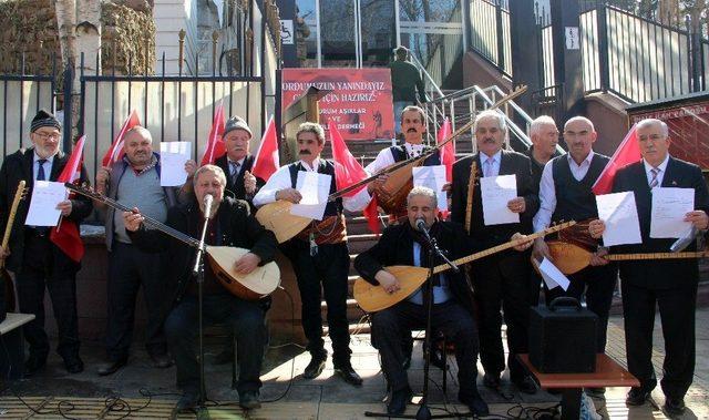 &lsquo;zeytin Dalı Harekatına&rsquo; Halk Ozanlarından Sazlı S&ouml;zl&uuml; Destek 2