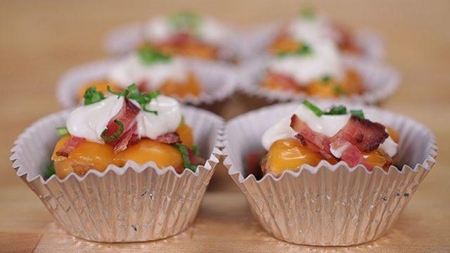 Patatesli, Pastırmalı ve Kaşarlı Cupcake