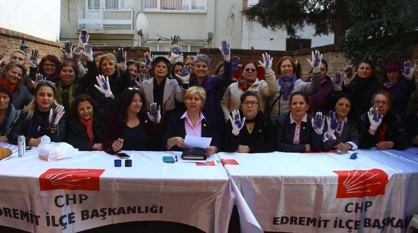 Edremit&rsquo;te Chp&rsquo;li Bayanlar &Ccedil;ocuk İstismarına Dikkat &Ccedil;ekti