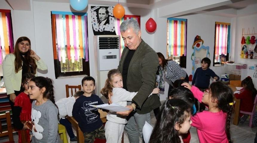 Başkan S&ouml;zen, Kreş Ve &Ccedil;ocuk K&uuml;lt&uuml;r Merkezi&rsquo;ni İnceledi