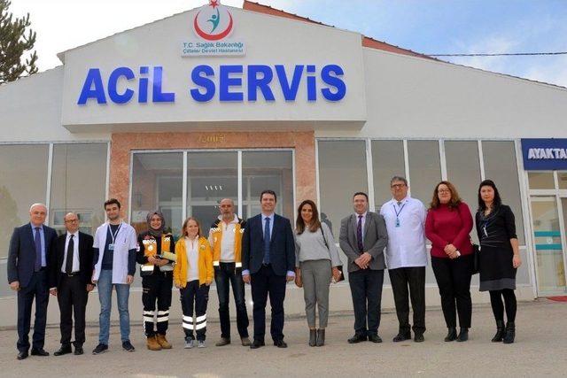 İl Sağlık Müdürü Doç. Dr. Uğur Bilge Sağlık Kuruluşlarını İnceledi