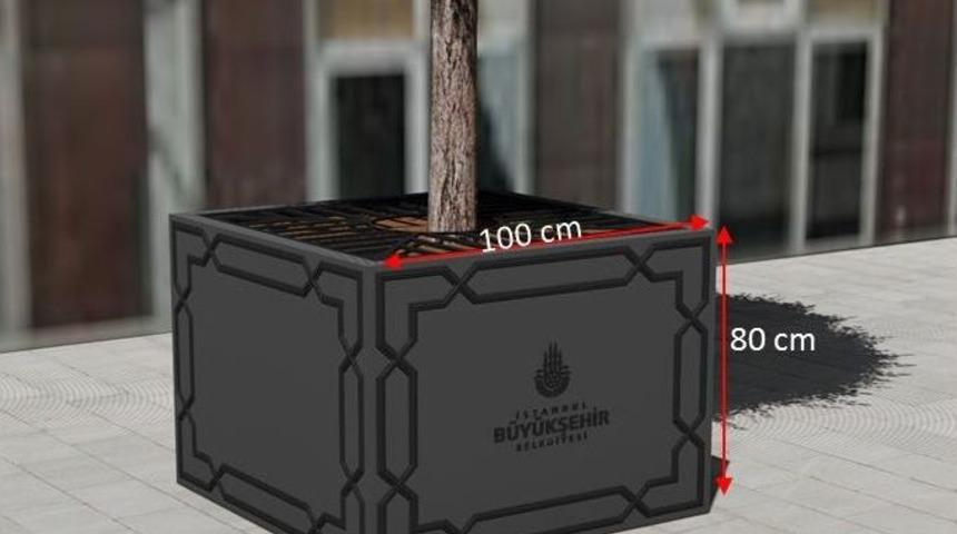 İstiklal Caddesi&rsquo;nde Peyzaj &Ccedil;alışmaları