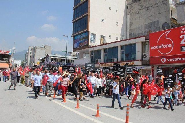 Dörtyol’da Çocuk İstismarına Tepki Yürüyüşü