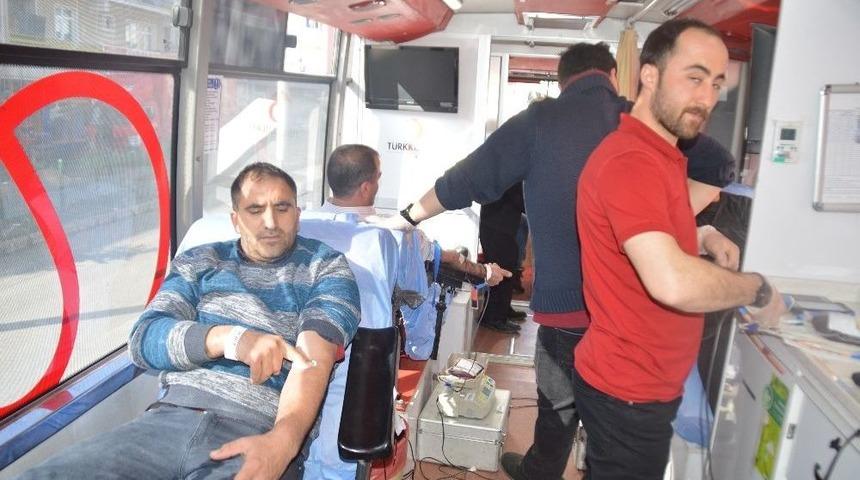 Kan Bağışına Eleşkirt&rsquo;ten Yoğun İlgi