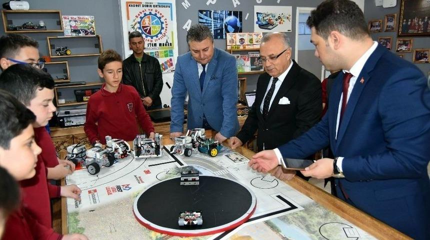 Başkan Kayda, Stem Ve Maker At&ouml;lyesini Gezdi