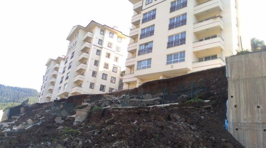 Kastamonu&rsquo;da Toki Konutlarının İstinat Duvarı &Ccedil;&ouml;kt&uuml;