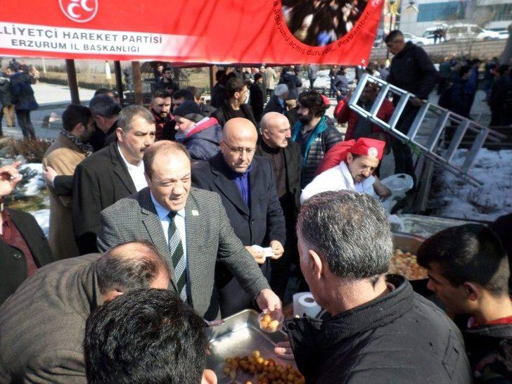 Milliyetçi Hareket Partisi Erzurum İl Başkanlığı Afrin Ve Tüm Vatan Şehitleri İçin Fatiha’da Buluştu.