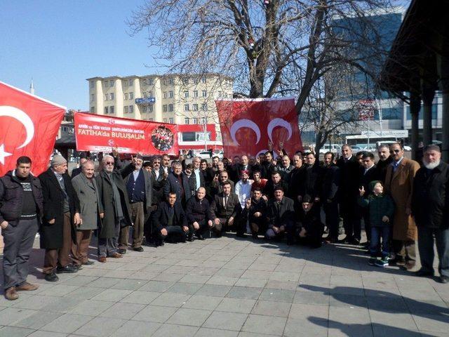 Milliyetçi Hareket Partisi Erzurum İl Başkanlığı Afrin Ve Tüm Vatan Şehitleri İçin Fatiha’da Buluştu.
