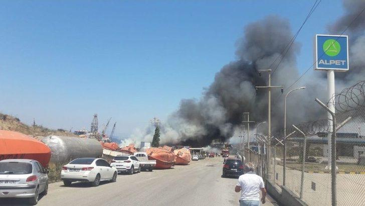 Gemi Dönüşüm Bölgesinde Yangın G2