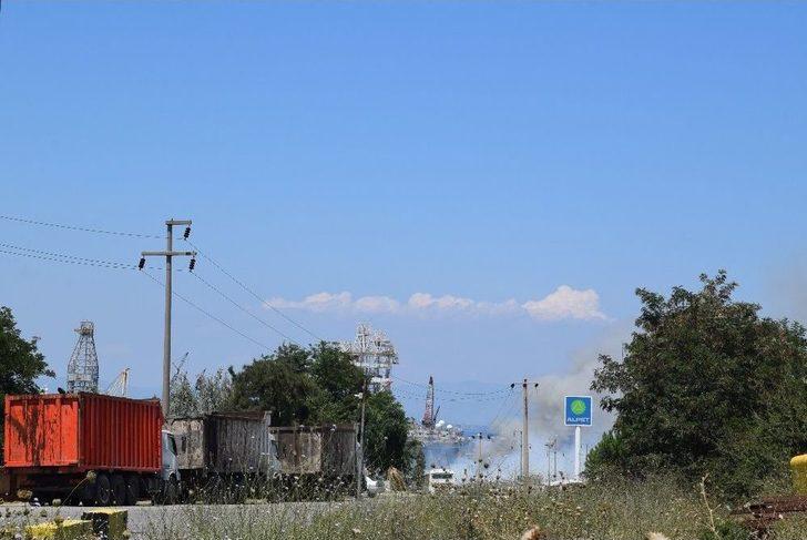 Gemi Dönüşüm Bölgesinde Yangın G5