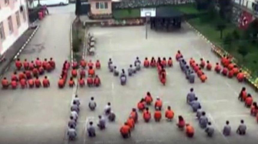 D&uuml;zce&rsquo;de &Ouml;ğrenciler Okul Bah&ccedil;esinde &ldquo;zeytin Dalı&rdquo; Yazdılar