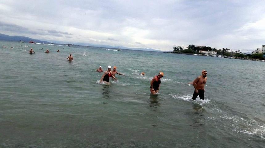 12. Dat&ccedil;a A&ccedil;ık Deniz Kış Y&uuml;zme Maratonu Başladı