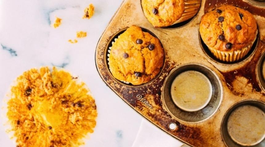 Damla Çikolatalı Balkabaklı Muffin