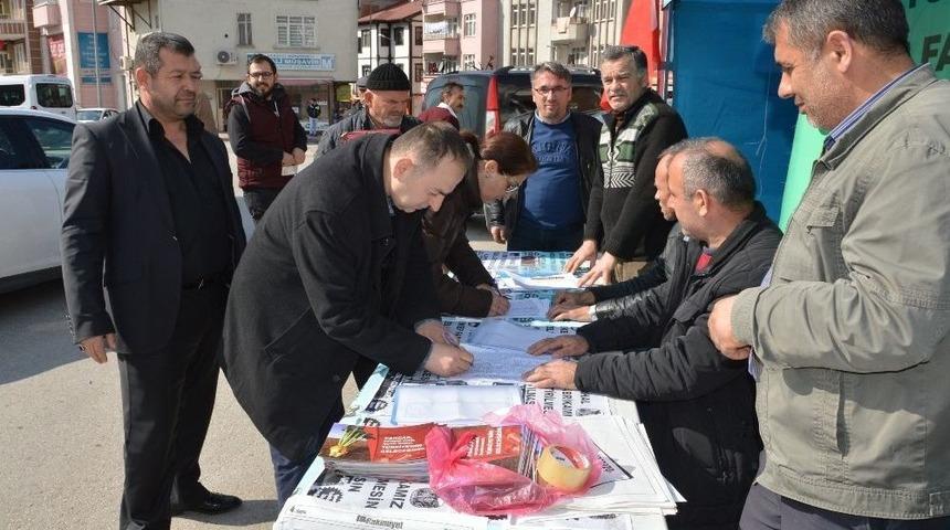 Turhal Şeker Fabrikası İ&ccedil;in Niksar&rsquo;da İmza Kampanyası