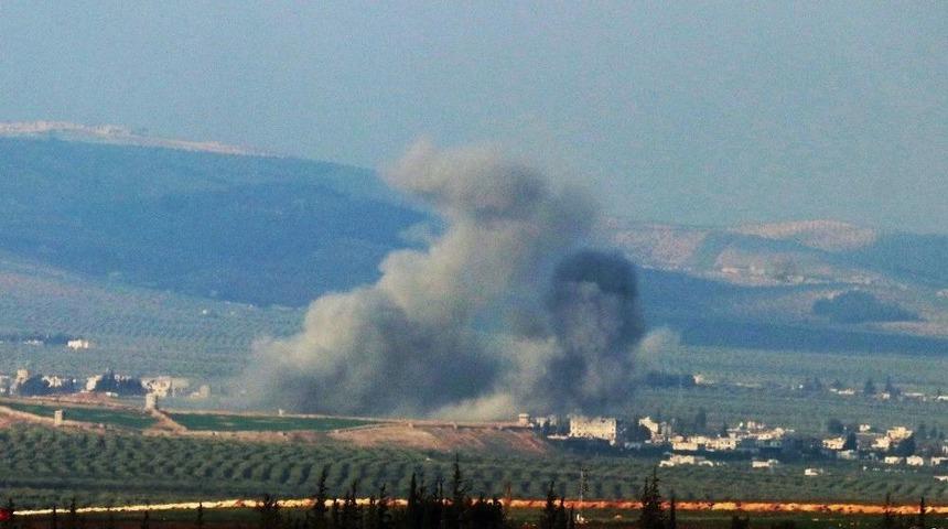 Afrin&rsquo;in Cinderes Kasabasına Yoğun Hava Bombardımanı