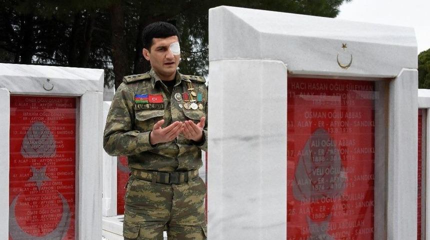 Azerbaycanlı Gaziden Afrin&rsquo;deki Mehmet&ccedil;iğe Destek