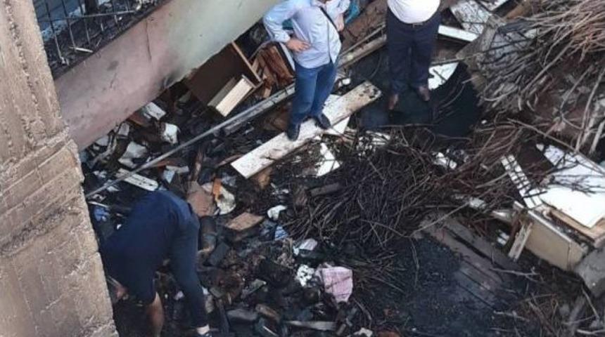 Batman&rsquo;da Odunluk Yangını