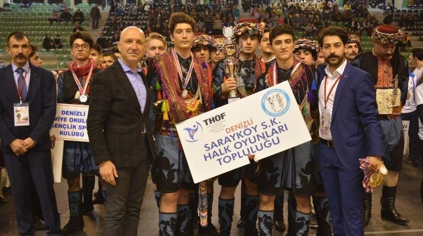 Sarayk&ouml;y T&uuml;rk&uuml;leri Ve Zeybeği Yarışmaya Damga Vurdu