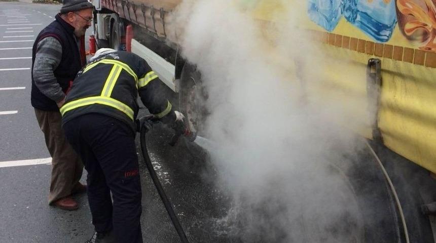 Isınan Balatalar Yangına Yol A&ccedil;tı