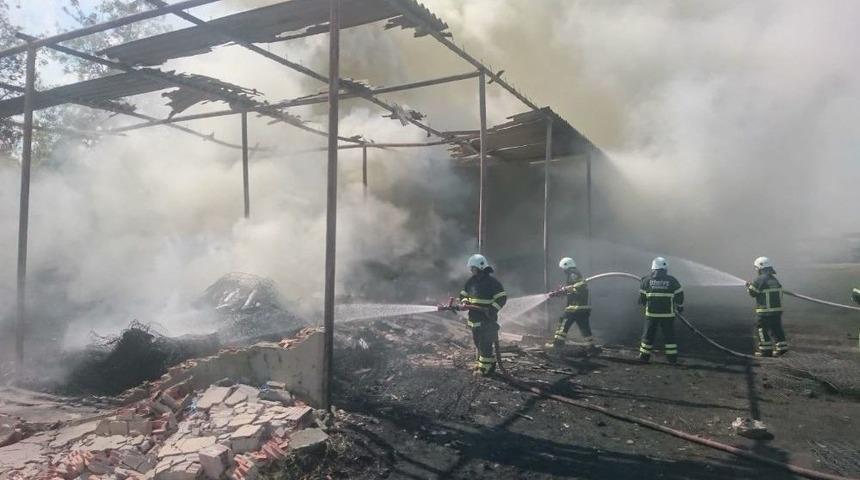 Orgeneral Nurettin Aknoz Kışlası’nda Yangın Çıktı