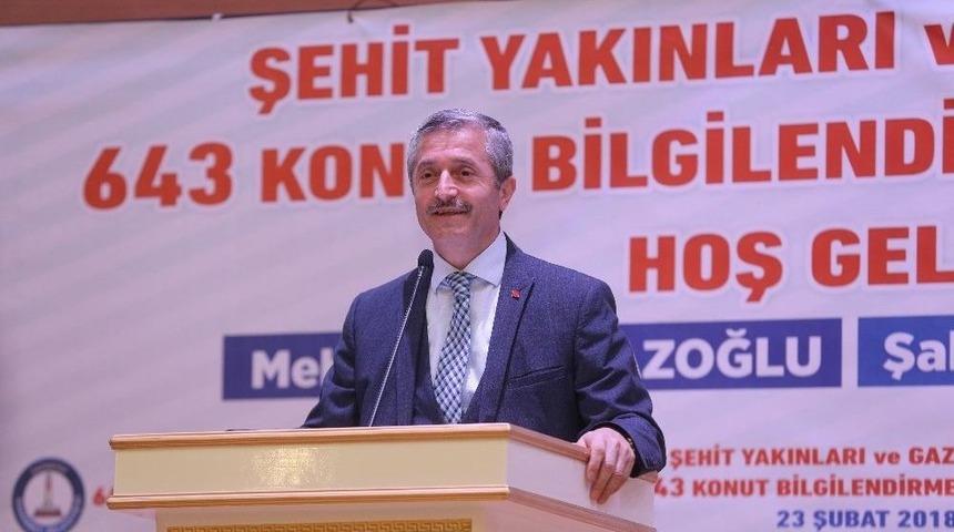 Şehit Ailelerini Ve Gaziler Toki Konutları Hakkında Bilgi Aldı