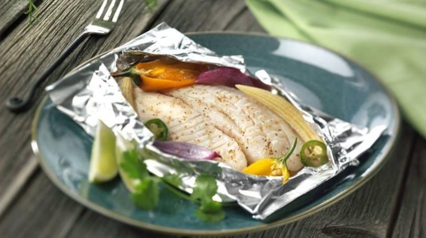 Fırında Sebzeli Balık