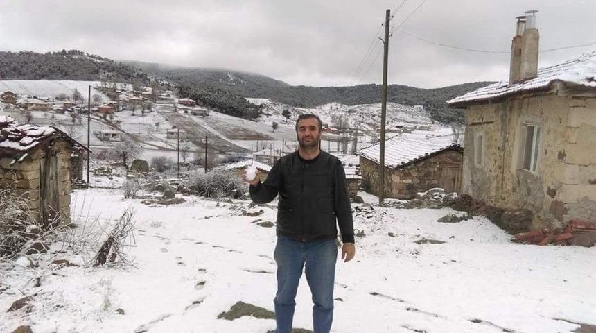 Eskişehir&rsquo;in Y&uuml;ksek Kesimlerine Kar Yağdı