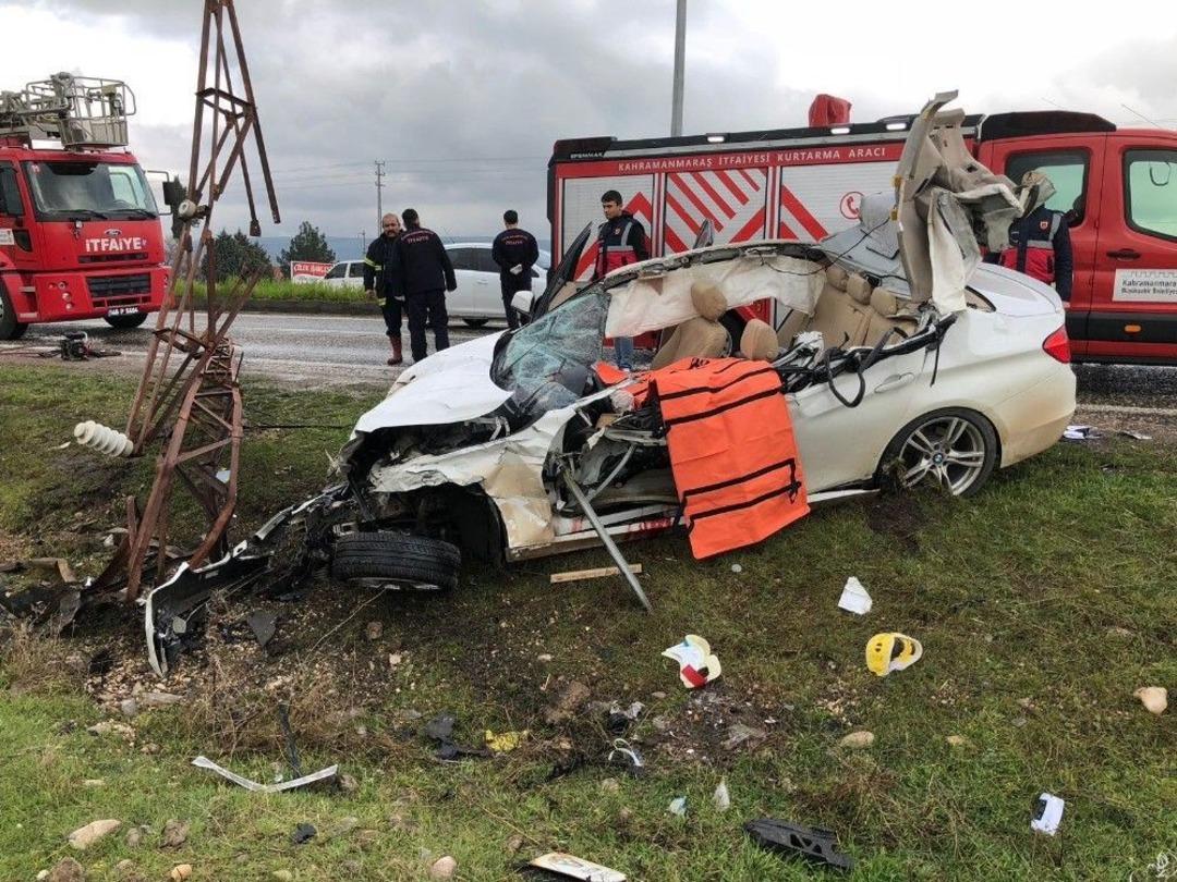 Kahramanmaraş&rsquo;ta Trafik Kazası: 1 &Ouml;l&uuml;, 2 Yaralı